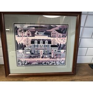 Charles Wysocki "Moonmeadow Cove" Americana Art Print Framed - Rural Scene0